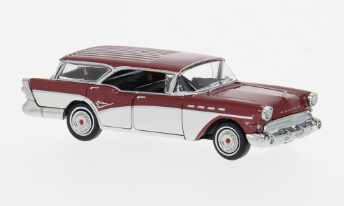 1:87 BUICK Century Caballero (1957), dark red/white - 18181