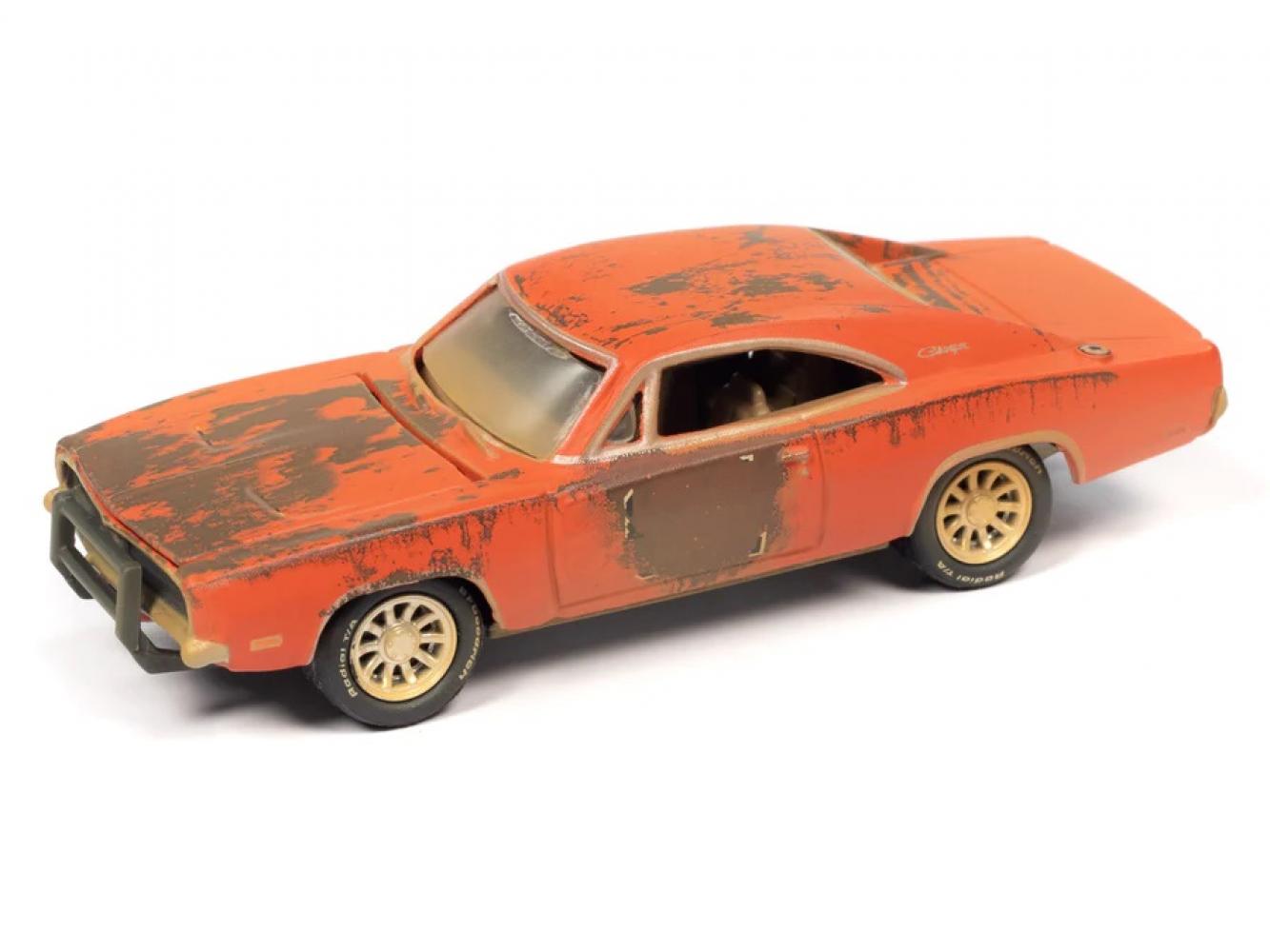 1:64 DODGE Charger R/T (1969), Orange (Unrestored) Barn Finds - 1969 Dodge Charger R/T Orange