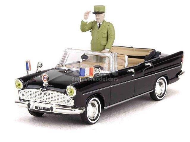 1:43 SIMCA V8 Chambord с фигуркой Шарля де Голля 1960 - 574032