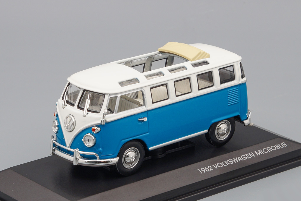 1:43 VOLKSWAGEN Microbus (1962), blue / white - 43208b