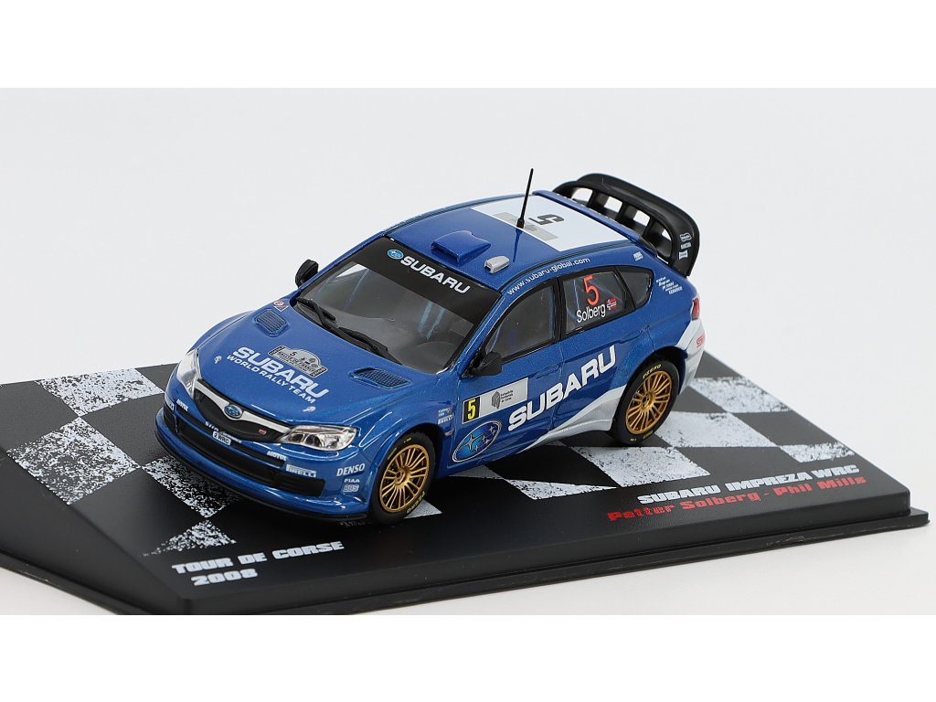 1:43 SUBARU Impreza WRC, No.5 Solberg / Mills,Tour de Corse (2008), blue - DEAZAV71