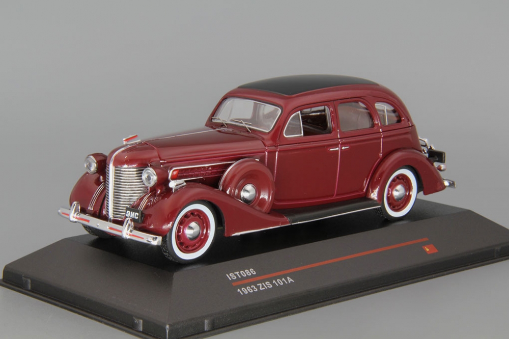 1:43 ЗИS 101А (1936), бордовый - IST086