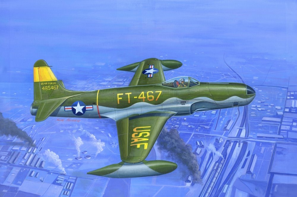 1:48 Сборная модель Самолет F-80A Shooting Star fighter - 81724