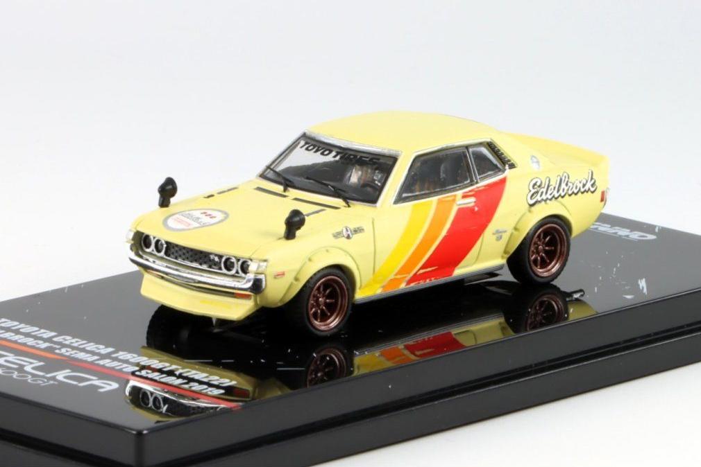 1:64 TOYOTA Celica 1600GT TA22 Edelbrock (1970), yellow - IN64-1600GT-SEMA19