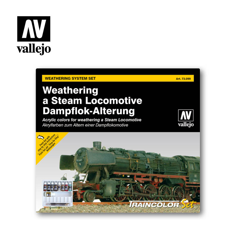 Набор красок 'STEAM LOCOMOTIVE WEATHERING SET'- 9 цветов - 73099