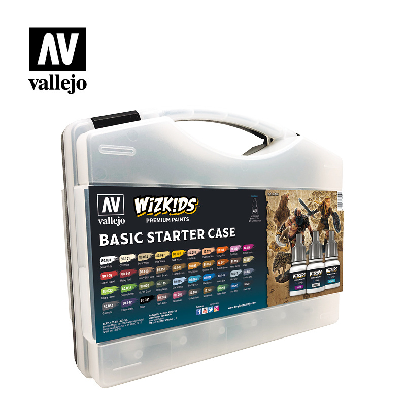 Большой набор акриловых красок Wizkids (40 цветов) - 80260