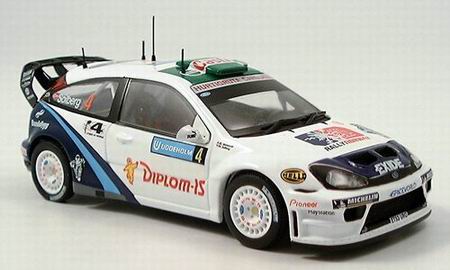 1:43 FORD Focus WRC 4 H.Solberg-Menkerud Rally Swede, белый - RAM182