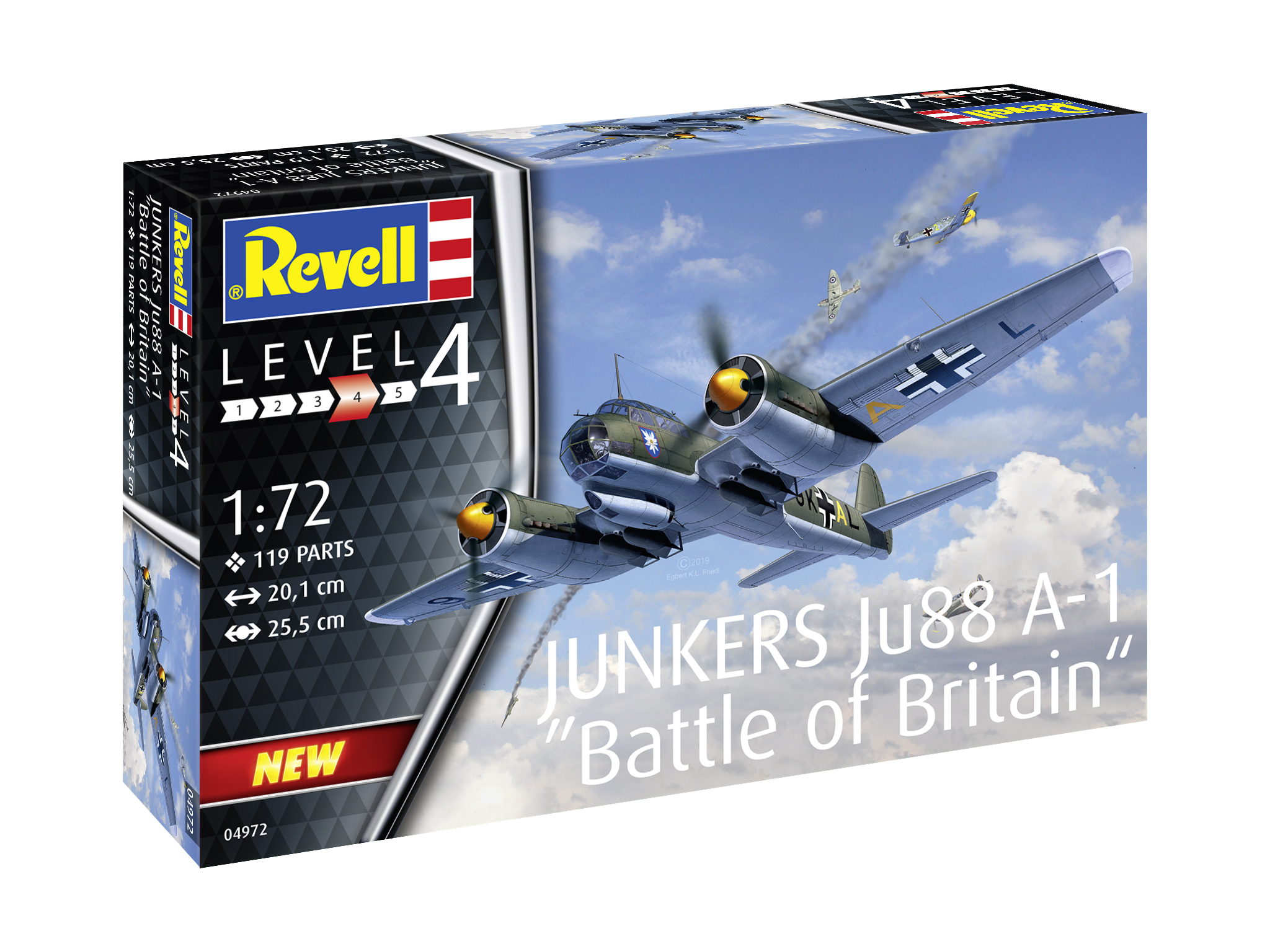 1:72 Сборная модель Junkers Ju 88 A-1 Battle of Britain - 04972-X1