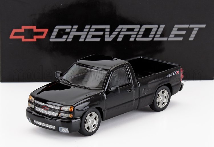 1:64 CHEVROLET Silverado Single Cab Pick-up 454 Lsx Lhd (2006), black - 55831