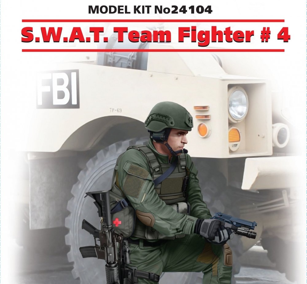1:24 Сборная модель S.W.A.T. Team Fighter #4 - 24104