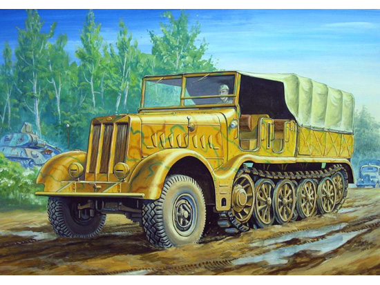 1:72 Сборная модель 18-тонный транспортер FAMO Sd Kfz 9 - 07203