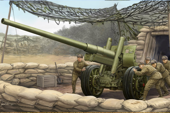 1:35 Сборная модель 122-мм пушка образца 1931/37 годов А-19 - 02316