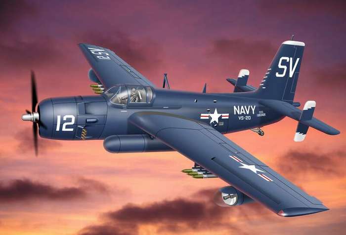 1:72 Сборная модель Противолодочный самолет Grumman AF-2S/3S - 72305