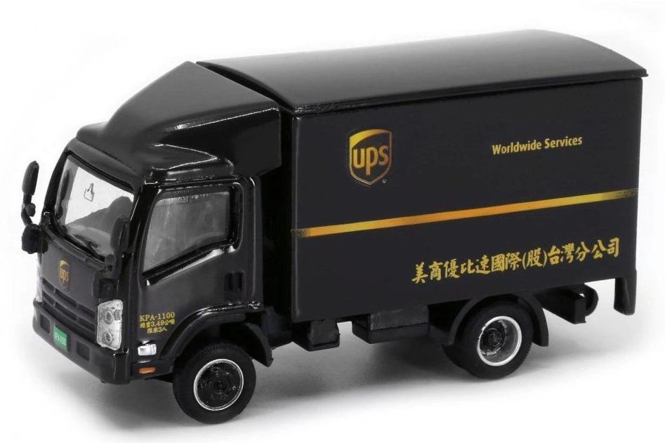1:64 ISUZU N Series Taiwan Box Lorry UPS, black - 64578