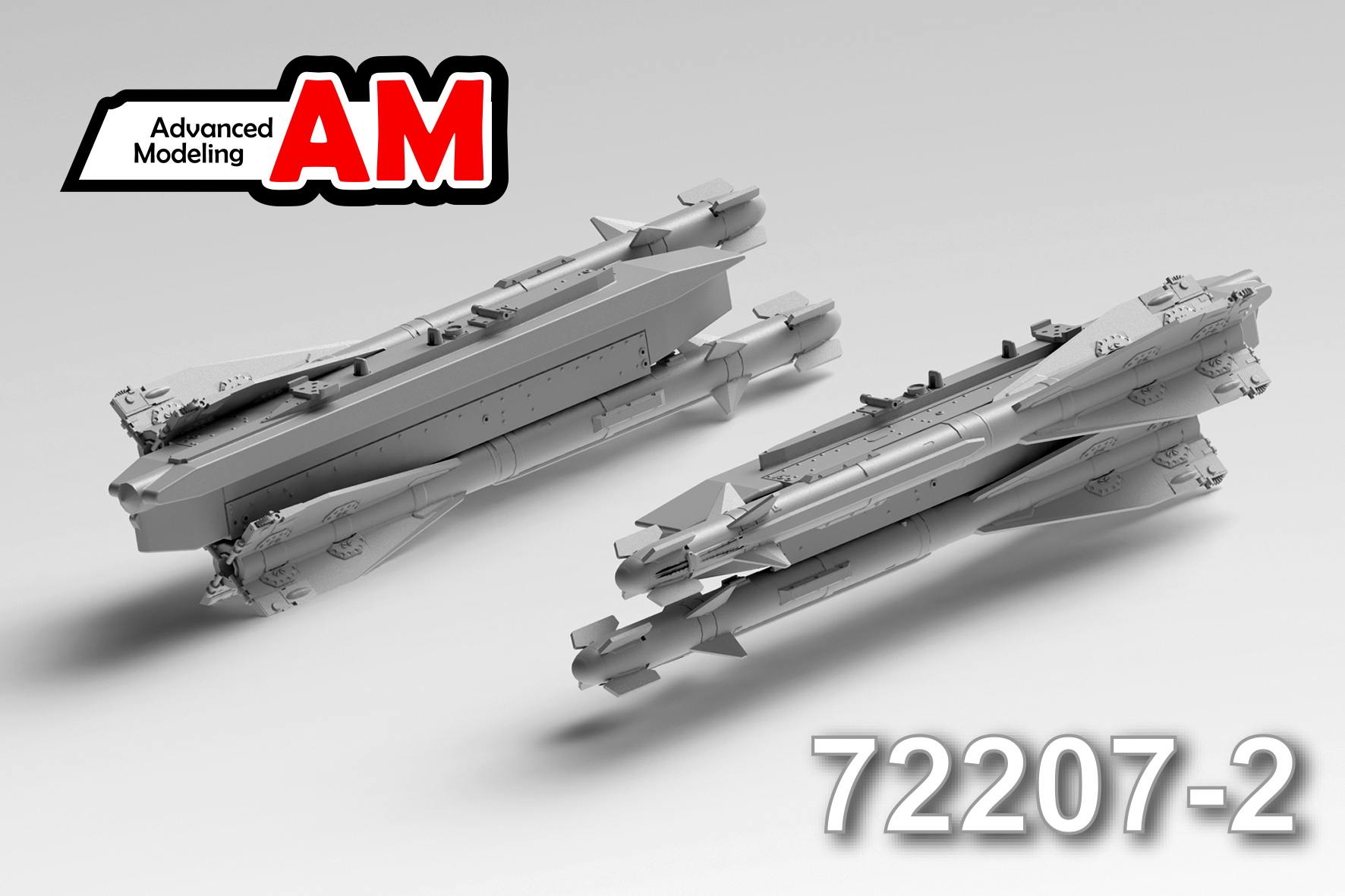 1:72 Авиационная управляемая ракета Р-60М с пусковой П-62-2 - amc 72207-2