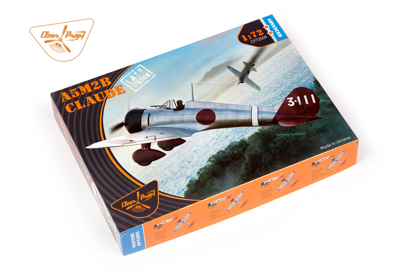 1:72 Сборная модель Самолет A5M2b Claude поздний. Advanced kit - CP72009