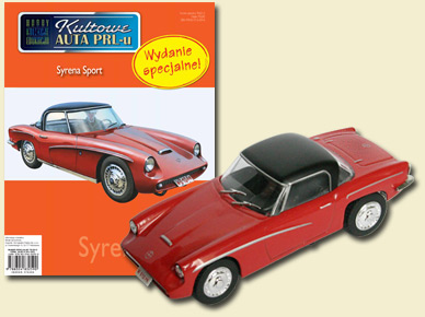 1:43 SYRENA LEGENDARNA  SPORT, Kultowe Auta спецвыпуск, red - kul990