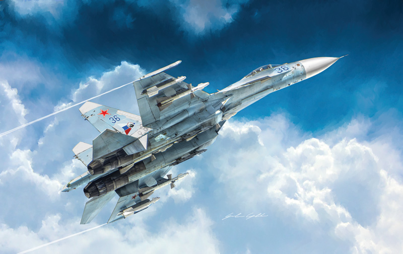 1:72 Сборная модель Истребитель Су-27 - 1413