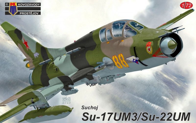 1:72 Сборная модель самолета Suchoj Su-17UM3/Su-22UM - KPM0208