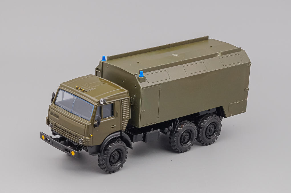 1:43 Камский 4310 КУНГ (высокая крыша), хаки - ELK-1038