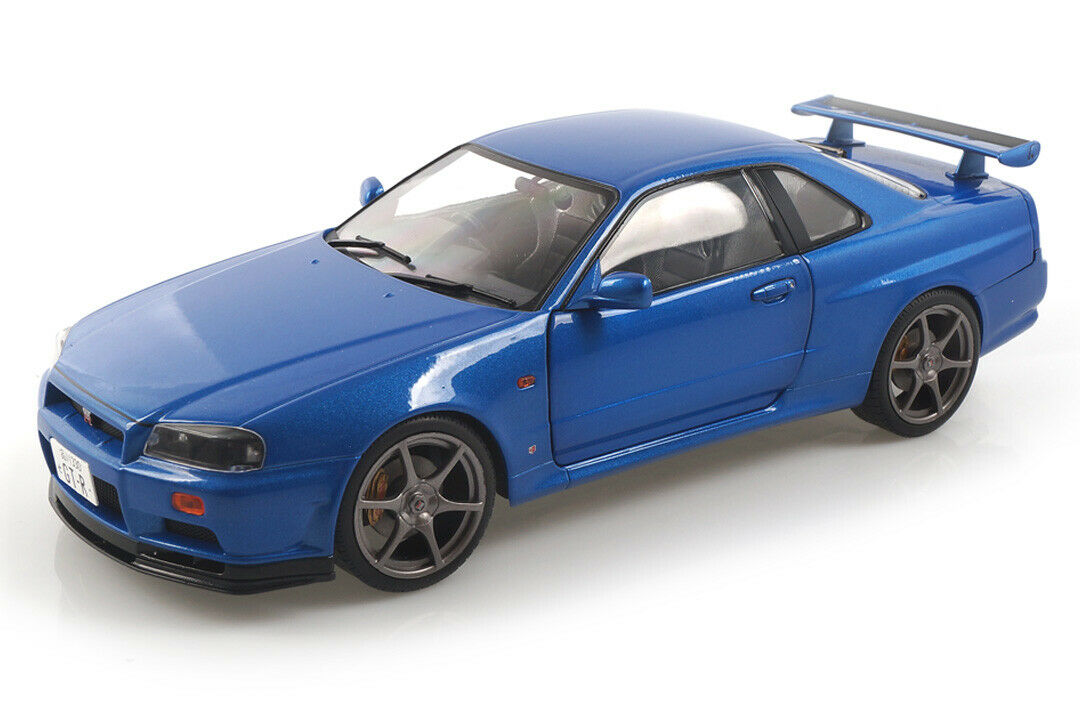 1:18 NISSAN Skyline GT-R (R34) - 1999, bayside blue - S1804301