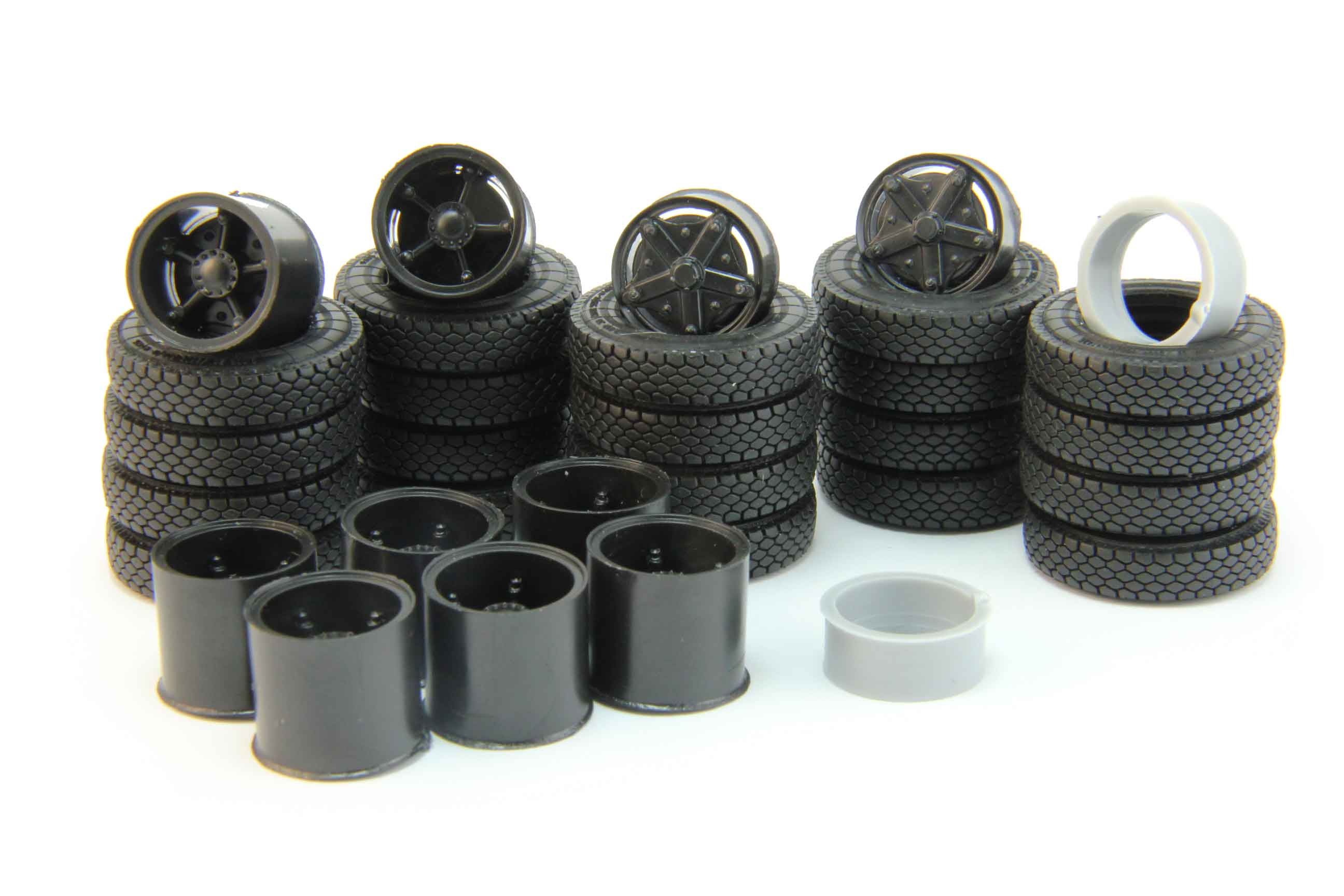 1:43 Резина, диски для 5410 с полуприцепом, шашка - XR-027