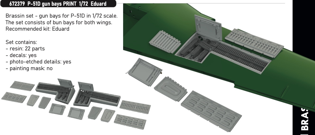 1:72 P-51D Gun Bays - 672379