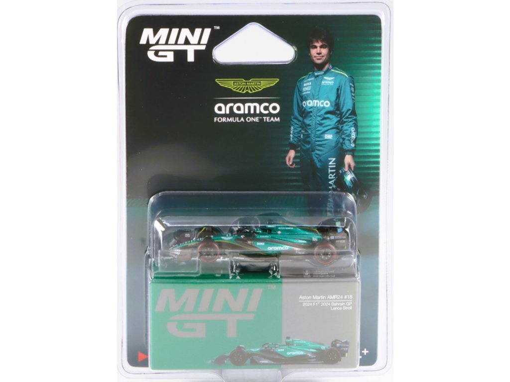 1:64 ASTON MARTIN AMR24 №18 GP F1 Bahrain Lance Stroll (2024) - MGT01001-BL
