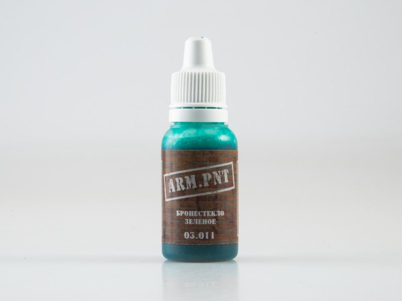 Краска лаковая зеленый 'бронестекло', 15мл - AP03.011