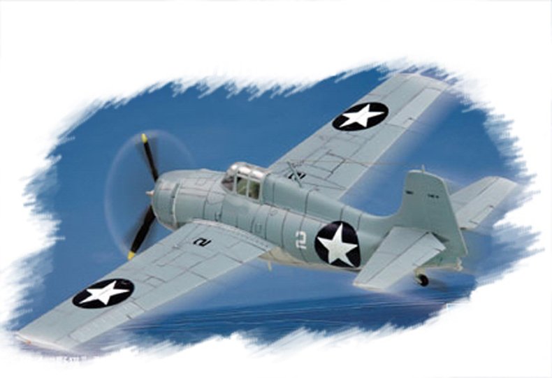 1:72 Сборная модель Самолет F4F-4 Wildcat - 80220