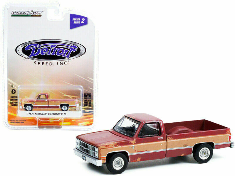 1:64 Chevrolet Silverado C-10 1983 Burgundy - 39070E