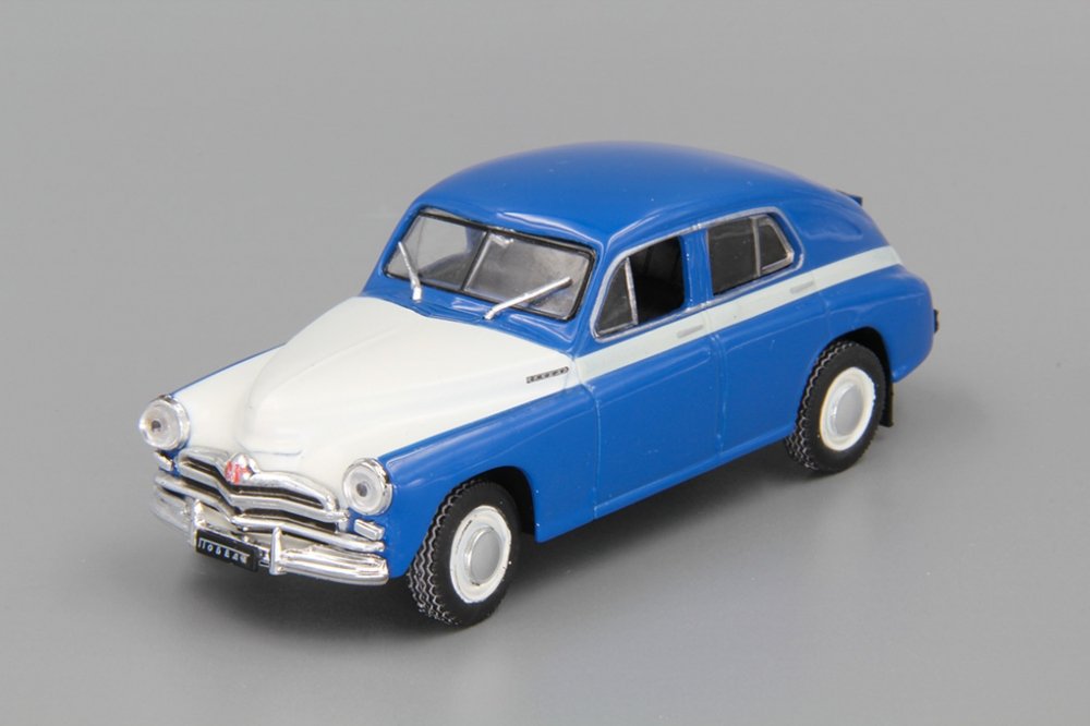 1:43 Горький М20В, Автолегенды СССР. Лучшее 1, синий с белым - ALL001