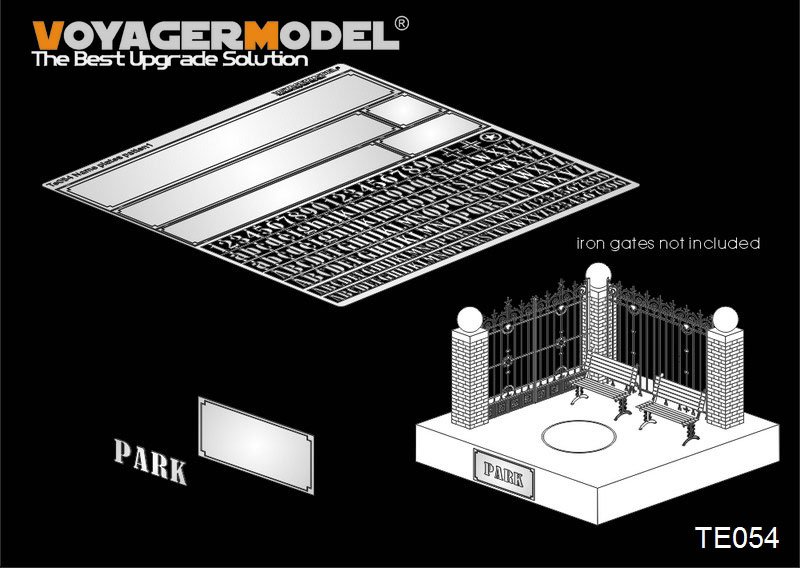 1:35 Фототравление Name plates patten 1 - TE054