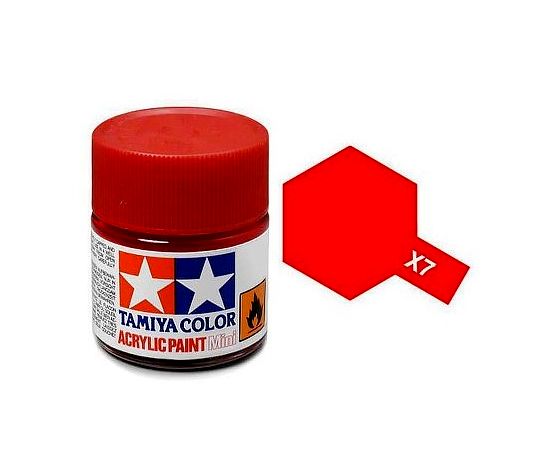 Краска акриловая глянцевый красный X-7 Red,10 мл. - 81507