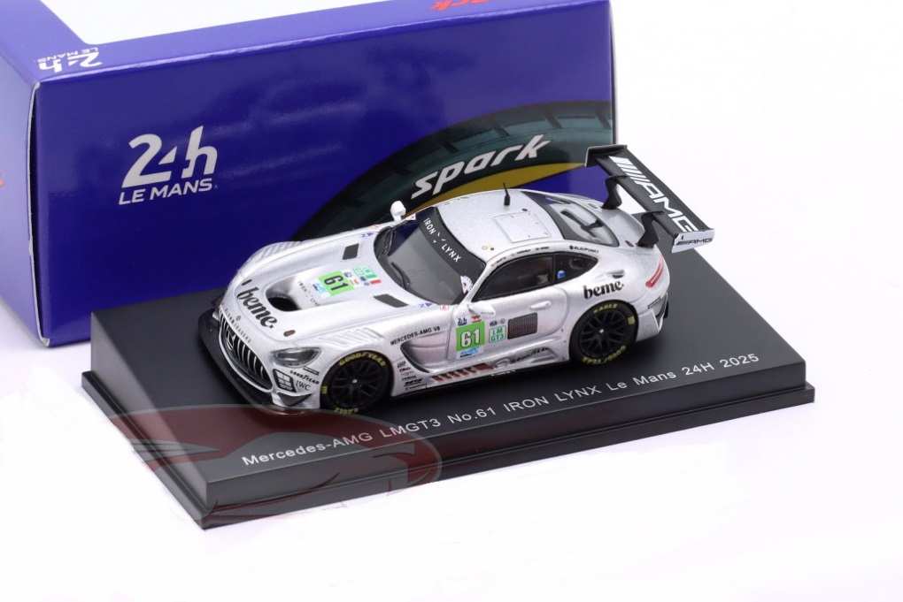 1:64 MERCEDES-BENZ AMG GT3 Evo №61 24h LeMans Martin Berry, Lin Hodenius, Maxime Martin (2025) - 64S074