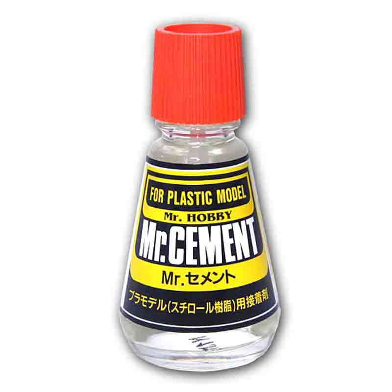 Клей для пластиковых моделей Mr.Cement, с кисточкой, 23 мл. - MC-124