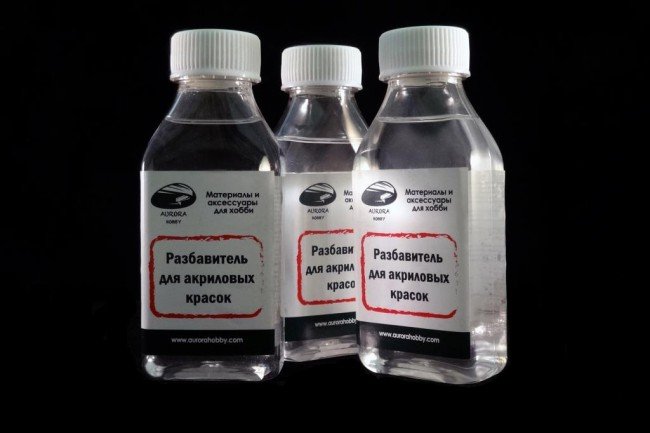 Разбавитель для акриловых красок универсальный спиртовой (объем 100 мл) - AH2040