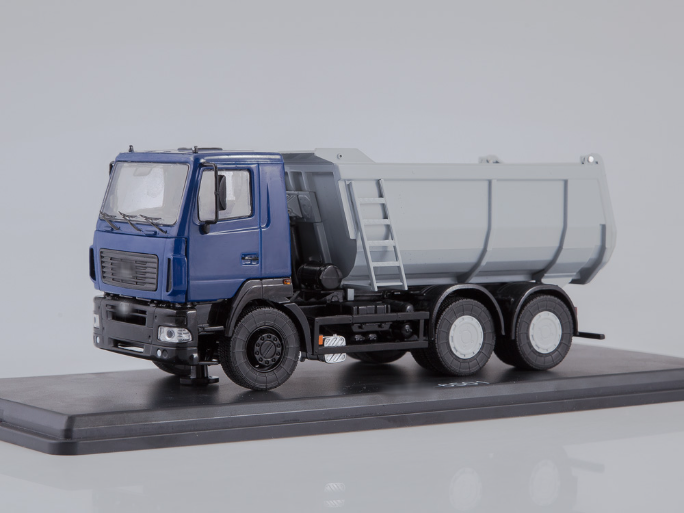 1:43 МАЗ-6501 самосвал (U-образный кузов), синий/серый - SSM1206