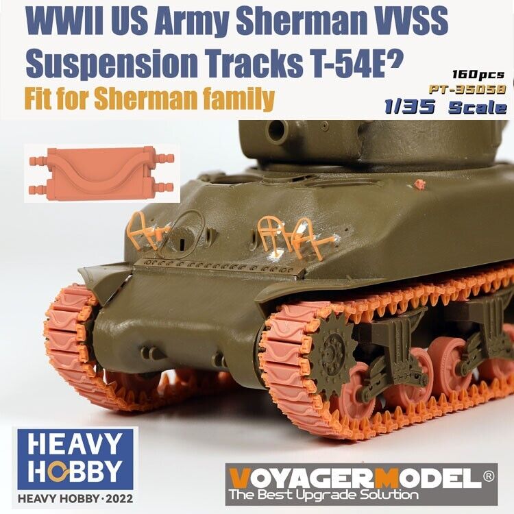 1:35 WWII US Army Sherman VVSS Suspension Tracks T-54E2 - PT35058