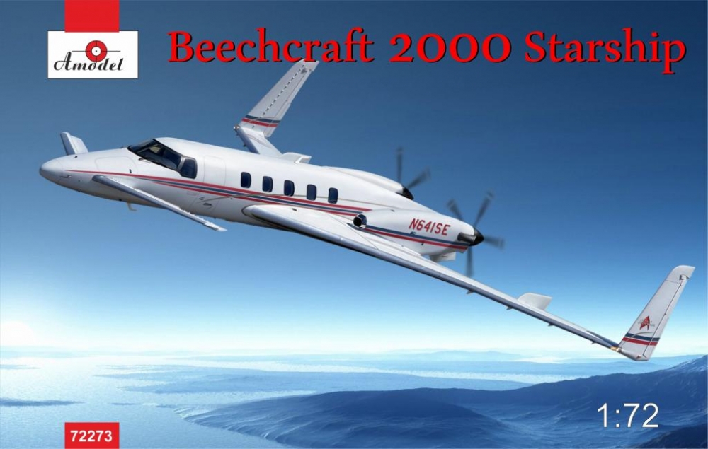 1:72 Сборная модель Американский пассажирский самолет Beechcraft 2000 starship - 72273