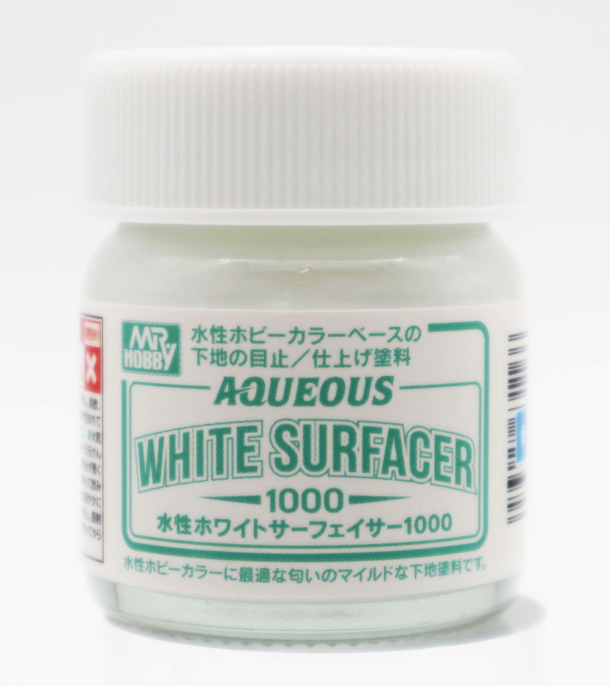 Грунтовка Mr. Aqueous White Surfacer 1000, 40мл. - HSF-02