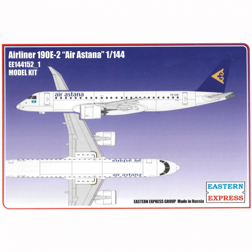 1:144 Сборная модель Авиалайнер EMB 190E2 AIR ASTANA - 144152-1