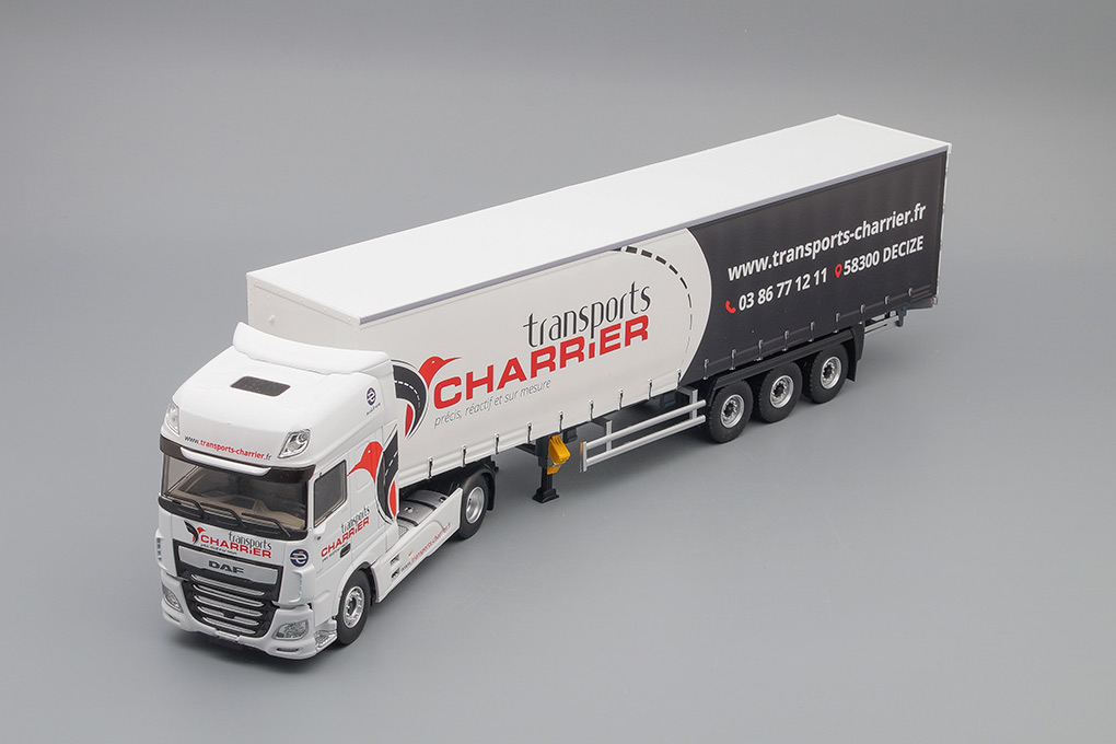 1:43 (Уценка!) DAF XF530 MY 2017 с полуприцепом 'TRANSPORTS CHARRIER' 2020 - 116897-Z1