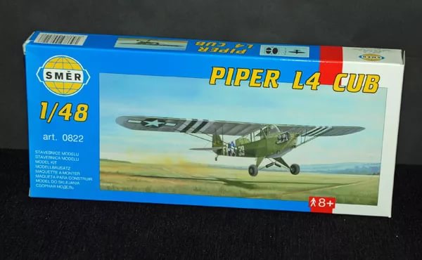 1:48 Сборная модель Самолёт Piper Cub - 0822