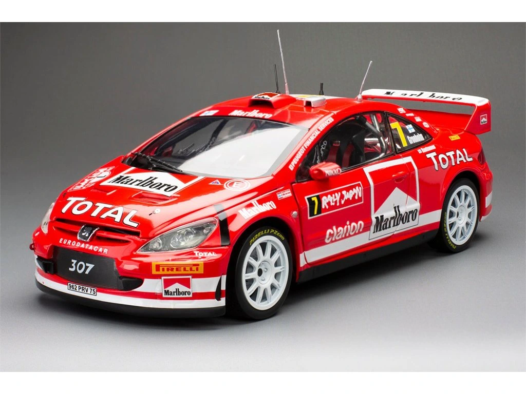 1:18 PEUGEOT 307 WRC #1 M.Grönholm/T.Rautiainen Winner Rally Japan (2005), red - 4679