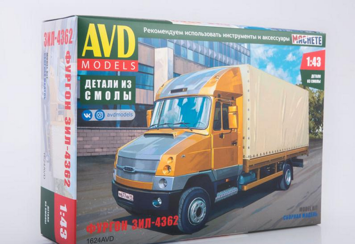 1:43 Сборная модель ЗИL-4362 фургон - 1624AVD