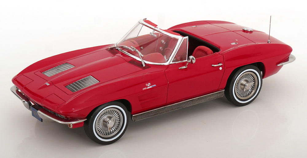 1:18 CHEVROLET Corvette C2 Stingray Convertible (1963), red - 189056