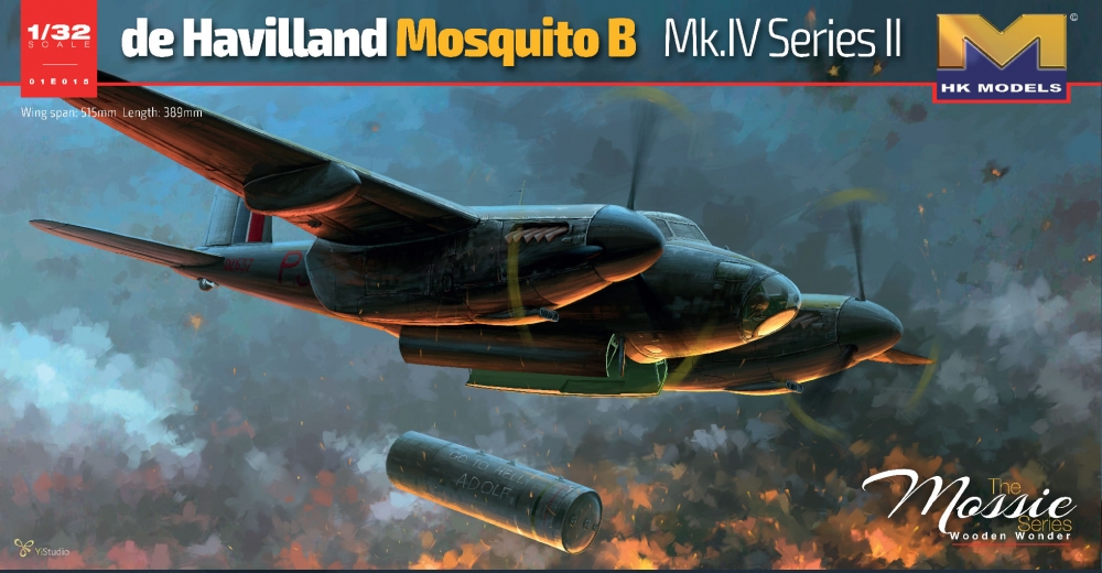 1:32 Сборная модель Mosquito B. MK. IV SeriesII - 01E015