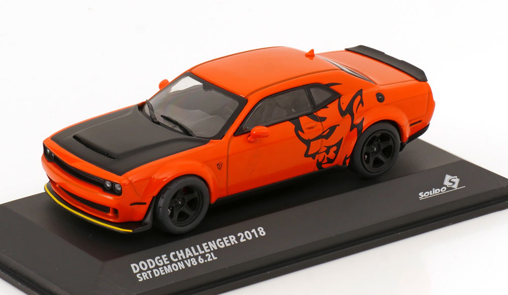 1:43 DODGE Challenger SRT Demon V8 6 2l (2018), orange-matt-black - S421438206
