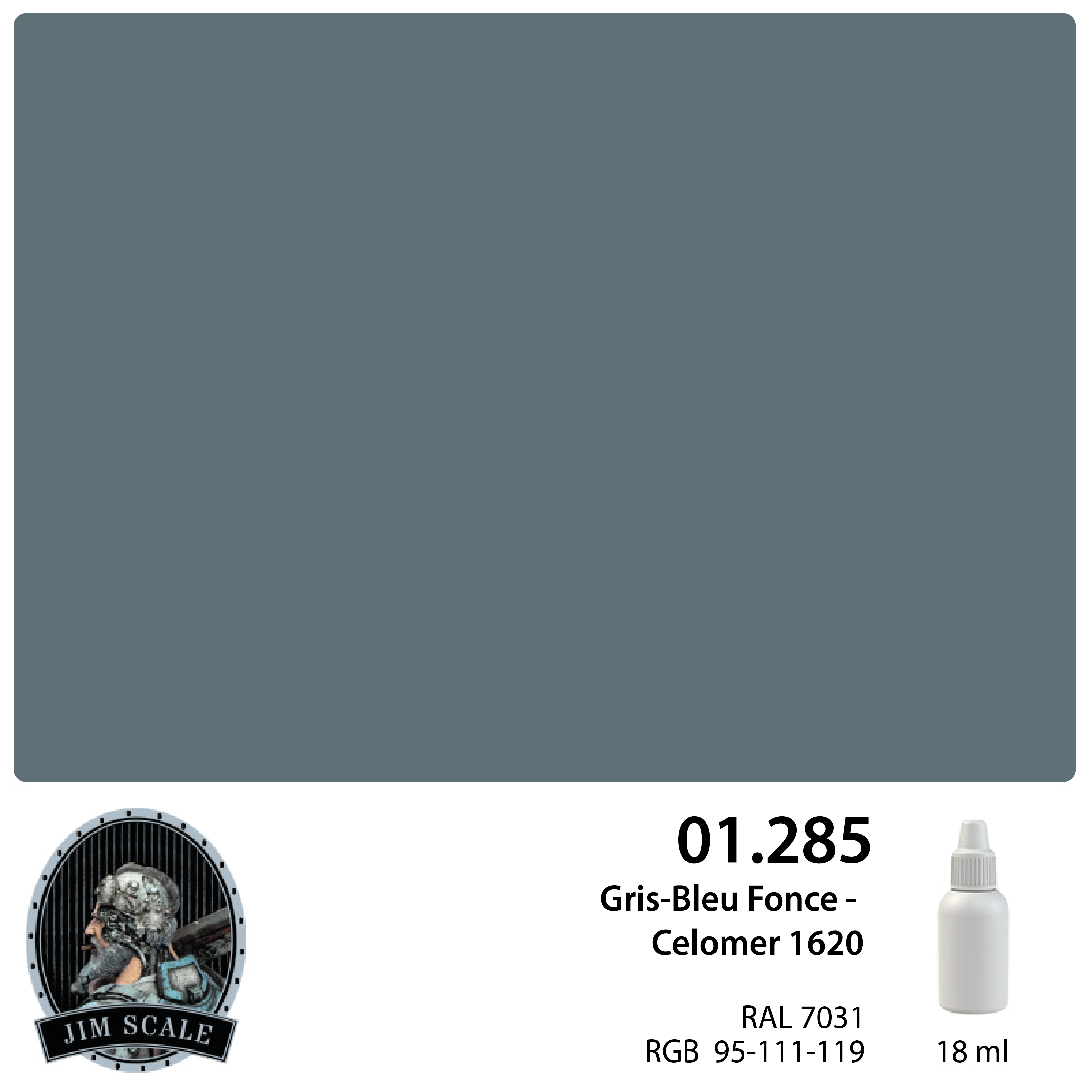 Краска акриловая под аэрограф Gris-Bleu Fonce – Celomer 1620 - 01.285